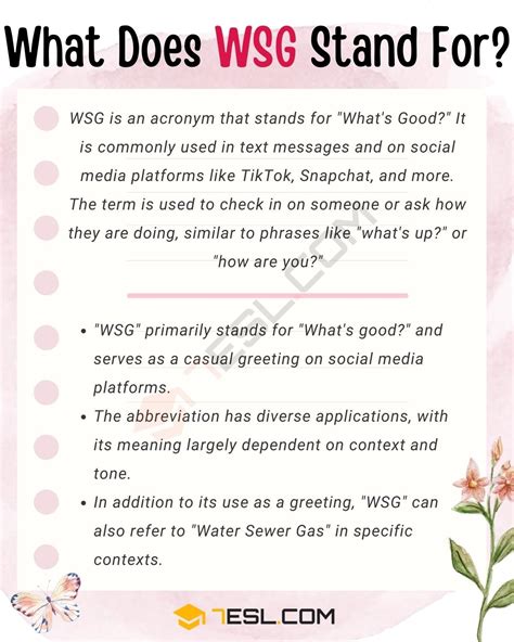 what does wsg mean in texting|WSG Meaning in Text, and How to Use It in Text Messages